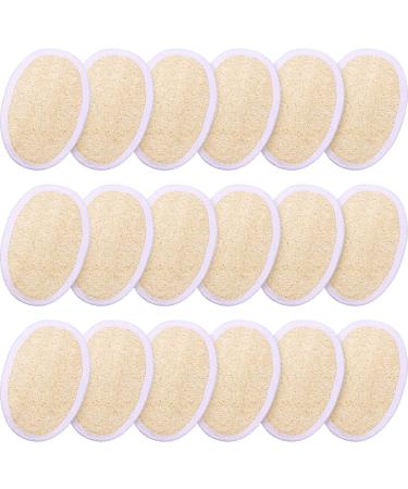 18 Packs Bath Shower Loofah Sponge Pad Exfoliating Loofah Body Scrubber Natural Bath Sponge Brush for Men and Women