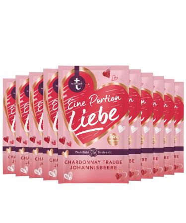 T: by tetesept bath additive a portion of love - extremely powder crystals with Chardonnay Traube and currant - pampering swimming salt - gift for the senses - 10 pack (10 x 60 g) grape 60 g (10 pack)