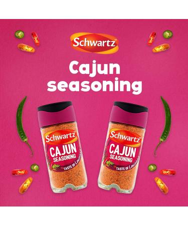 Schwartz Perfect Shake Cajun Seasoning 44g - Authentic Blend for Spicy Flavors - Buy Online on SooperMarket.com