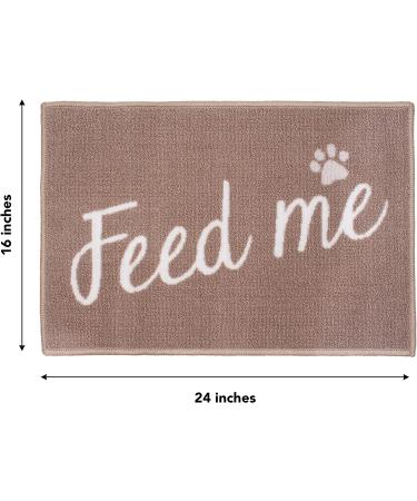 Arkwright Soft Dog Food Mat (16x24 Inch) - Non-Slip Washable Mat for Dogs & Cats Feeding - Buy Online on SooperMarket.com