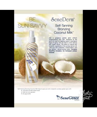 SeneDerm by SeneGence New Self-Tanning Bronzing Coconut Milk Spray