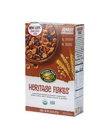 Natures Path Heritage Flakes Whole Grains Cereal, Healthy, Organic, 13.25 Ounce Box