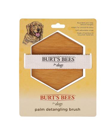Burt's Bees for Pets Palm Detangling Brush - All Natural Bamboo Dog Brush with Adjustable Strap | Best Dog Grooming Tool - Buy Online on SooperMarket.com