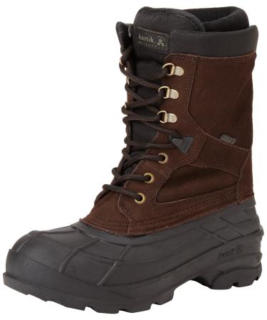 Kamik Men's Nationplus Boot 11 Dark Brown