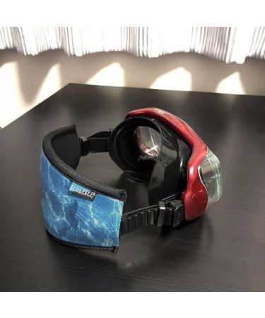 Bluecell Neoprene Diving Mask Strap Cover - Ocean Pattern (2pcs) - Buy Online on SooperMarket.com