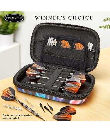 Casemaster Sentinel 6 Dart Case - Holds Tips, Shafts, Flights & More - Impact & Water Resistant - Tie Dye - Ideal for Steel Tip & Soft Tip Darts - Buy Online on SooperMarket.com