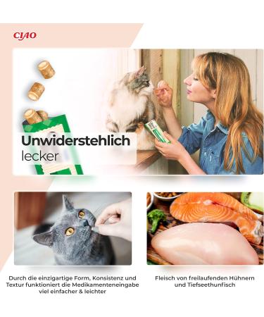 Churu Cat Snack Bites - Chicken Tuna & Scallops | 30g Pack - Delicious Treats for International Shipping - Buy Online on SooperMarket.com