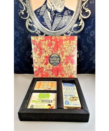 Charles Butler | Gift Box of Handmade Fudge 100g Clotted Cream Fudge 190g and Fruit Drops 100g - Buy Online on SooperMarket.com