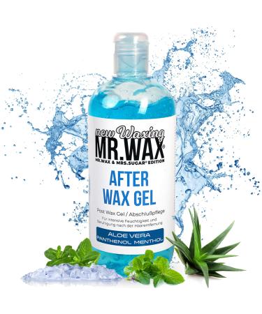 Mr. Wax After Wax Gel Aloe Vera Panthenol Menthol Moisturising Finishing Care Blue 500ml (Aftercare Gel)