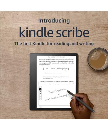 Introducing Kindle Scribe (64 GB), the first Kindle for reading and writing, with a 10.2 300 ppi Paperwhite display, includes Premium Pen Premium Pen 64 GB Without Kindle Unlimited