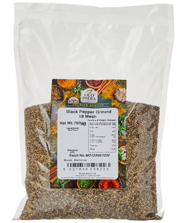 Old India Black Pepper Ground 18 Mesh 750g