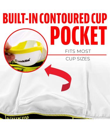 Franklin Sports Baseball Sliding Shorts with Cup Holder - Youth and Adult Sizes Adult Medium - Buy Online on SooperMarket.com
