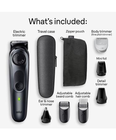 Braun Series 5 5470 All-in-One Style Kit: 8-in-1 Trimmer for Men - Beard, Body, Manscaping, Hair Clippers & More - Ultra-Sharp, 40 Length Settings, Waterproof - 6 Accessories - Buy Online on SooperMarket.com