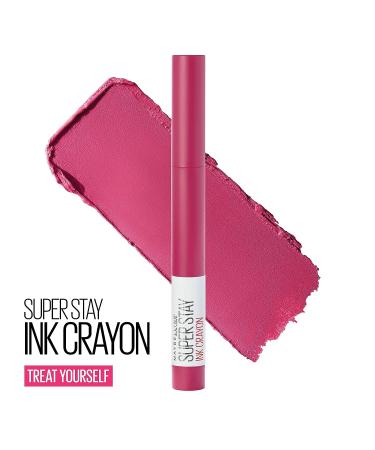 Maybelline SuperStay Ink Crayon Longwear Lipstick 0.04 oz - Treat Yourself - Buy Online on SooperMarket.com