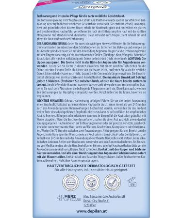 Depilan Facial Depilatory Cream for Sensitive Skin - Gentle Hair Removal for Upper Lip Chin Cheek & Nose - Includes 50ml Cream 30ml Care Cream & Sponge - International Shipping Available - Buy Online on SooperMarket.com