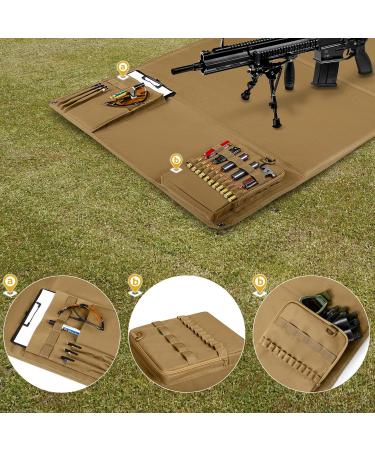 Goburo Tactical Shooting Mat with Carrying Bag | Extra Large Roll-Up Shooting Mat | Padded Shooting Ceiling & Accessories for Long-Distance Hunting - Buy Online on SooperMarket.com