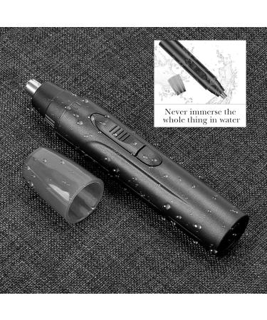 Linkidea Men's Electric Ear and Nose Hair Trimmer - 360 Rounded Blade Safe Hair Removal USB Portable Charging (Black - Buy Online on SooperMarket.com