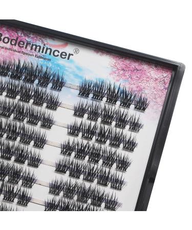 Buy Bodermincer WF03YHK-3 100pcs Professional Makeup Individual Cluster Eyelashes - Perfect for Eyelash Extensions | 10MM Grafting Fake False Lashes - Buy Online on SooperMarket.com