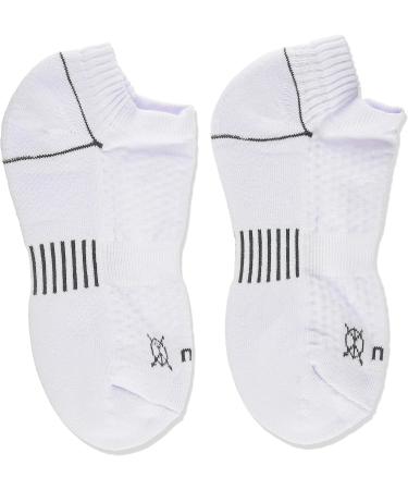 Zulu Cushioning Performance No Show Socks - Small White (3 Pair) | Men & Women - Buy Online on SooperMarket.com
