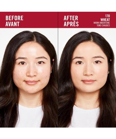 Rimmel London - Lasting Finish 35 Hour Foundation Long-Wearing Hydrating Vegan Formula Full-Coverage - Wheat 1 count (Pack of 1) Wheat - 170 - Buy Online on SooperMarket.com