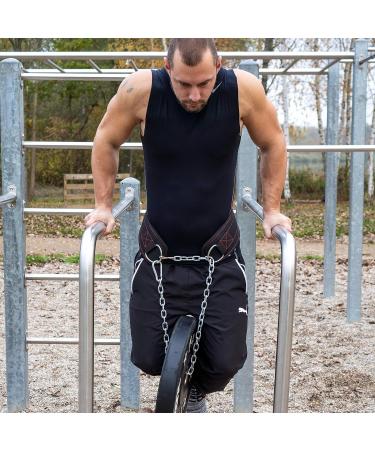 Raigeki Fitness Dip Belt with 106cm Steel Chain - Weight Belt for Strength Training Bodybuilding & Pull-Ups | Includes Training Plans for Men & Women - Buy Online on SooperMarket.com
