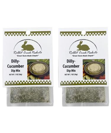 Rabbit Creek Dilly Cucumber Vegetable Dip Mix Pack of 2 - Creamy Cucumber Dill Dip
