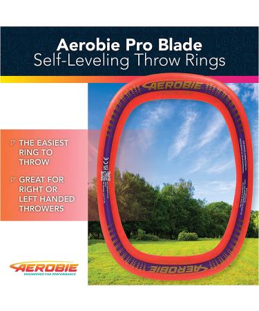 Aerobie Pro Blade Throw Ring - Lightweight Kids Toy for Disc Golf & Outdoor Games - Red Pro Blade - Buy Online on SooperMarket.com