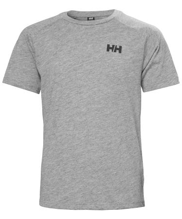Helly Hansen Jr Loen Tech T-Shirt Grey Melange Junior Unisex 8