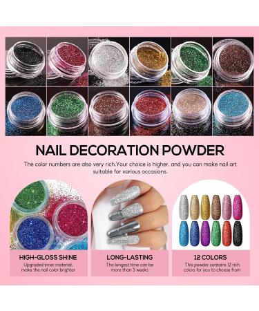 Acrylic Nail Kit with UV Light & Drill - Complete Beginner Set for Nail Art & DIY at Home | Professional Glitter Powder & Nail Tips | Perfect Gift for Women - RJ0357 - Buy Online on SooperMarket.com