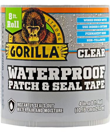 Gorilla 107263 4" x 8' Sealant Tape Clear 4 Pack 4 - Pack - Buy Online on SooperMarket.com