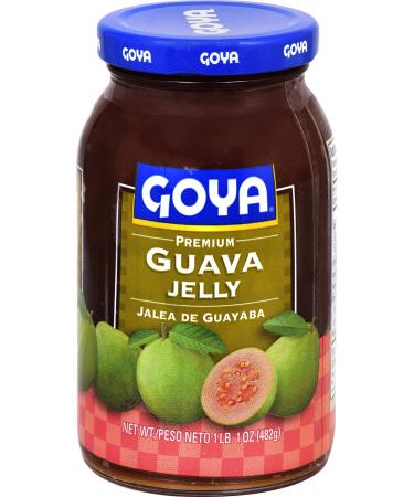 Goya Guava Jelly, Glass Jar, 17 oz 1.06 Ounce (Pack of 1)