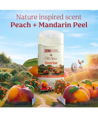 Old Spice Aluminum Free Deodorant for Men 24/7 Lasting Freshness & Long Lasting Scent 24/7 Sweat & Odor Protection Sunrise with Peach + Mandarin Peel Scent 3 oz - Buy Online on SooperMarket.com