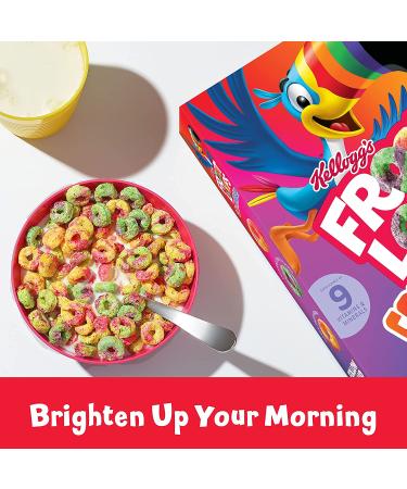 Kellogg's Froot Loops Color Mixups Cereal - 13oz Family Size Box, Fruit Flavored Kids Snacks - Buy Online on SooperMarket.com