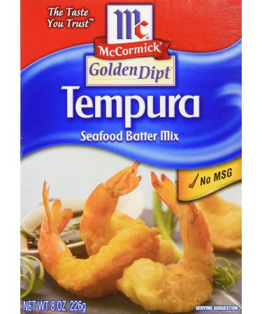 McCormick Golden Dipt Tempura Seafood Batter Mix 8 Ounces (Pack of 3)
