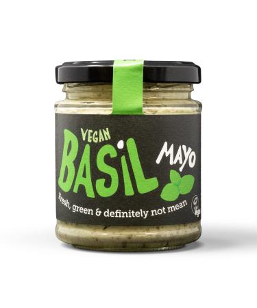 BeSaucy Basil Mayonnaise Works Great as a Spread Dip Stirred Through Mash or Partnered with Pasta and Pizza Crusts. Produced in the UK & Vegan Friendly 180g Glass Jar