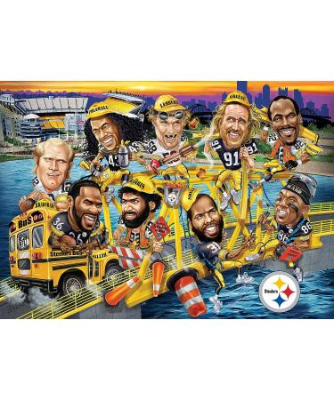 NFL Pittsburgh Steelers All-Time Greats 500 Piece Sports Jigsaw Puzzle for Adults - Baby Fanatic MasterPieces - 15x21 - Buy Online on SooperMarket.com