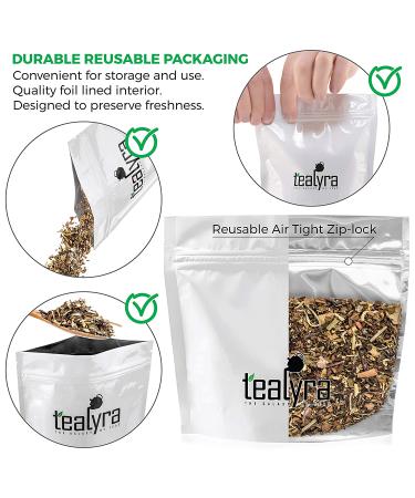Tealyra White Ayurvedic Chai Tea - Sweet & Spicy Blend with Cinnamon & Ginger - Antioxidant-Rich White Tea - Low Caffeine - 112g (4oz) Pack of 1 - Buy Online on SooperMarket.com