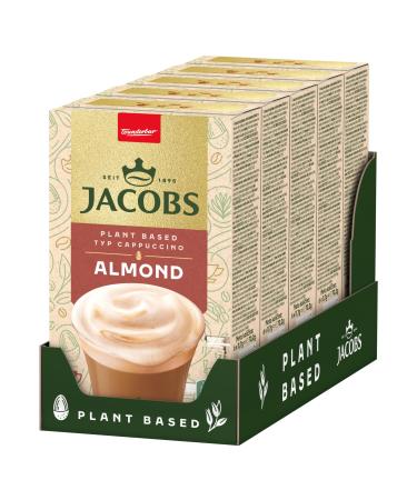Jacobs almond cappuccino coffee specialty 30 sticks with a soluble bean coffee 5 x 6 drinks almond cappuccino almond 70.2 g (5 Pack)