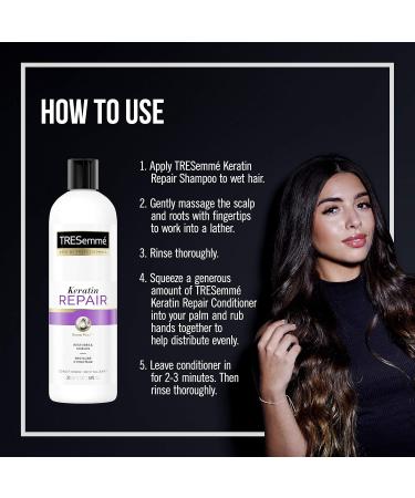 TRESemm Keratin Repair Conditioner for Damaged Hair - 20 fl oz | Restore & Seal Damage - International Shipping Available - Buy Online on SooperMarket.com