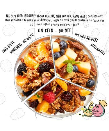 Blueberry Cherry Cinnamon Keto Granola Cereal Variety Pack | Low Carb Snack | 2-3g Net Carb | 11 oz (Pack of 3) - Buy Online on SooperMarket.com