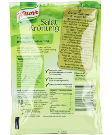 Buy Knorr Salad Dressing Croutinos with Walnuts & Soya Seeds - 25g (Pack of 2) | International Shipping Available - Buy Online on SooperMarket.com