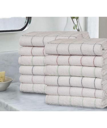 Bliss Casa Luxury Washcloth Set - 12x12 Inch, 12 Pack, 500 GSM, Highly Absorbent - Multipurpose Bathroom & Face Towels - Buy Online on SooperMarket.com