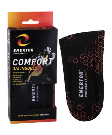 Enertor ENECM Unisex Insoles Sport Small Black