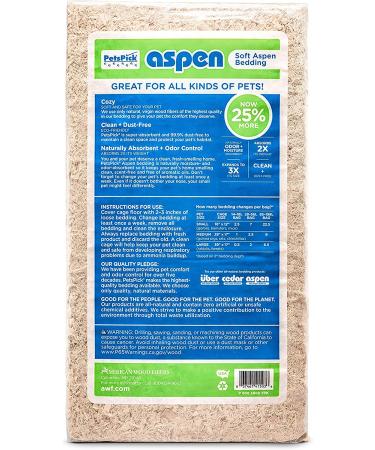 PETSPICK Aspen Soft Pet Bedding 24L - Cozy Bedding for Small Animals - Buy Online on SooperMarket.com