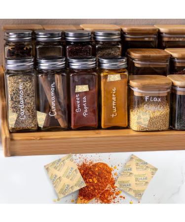 WISESOR 60-Pack Two-Way Moisture Control Packs | 62% RH 8g for 28ml Herbs Storage - Keep Your Herbs Fresh! - Buy Online on SooperMarket.com