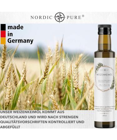 Buy Nordic Pure Wheat Germ Oil 500 ml | Cold Pressed Rich in Spermidine & Vitamin E | International Shipping Available - Buy Online on SooperMarket.com
