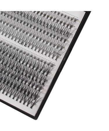 240pcs C Curl 10D20D Cluster Eyelashes Mixed Set - 0.07mm & 0.10mm, Multiple Lengths for Professional Makeup - Buy Online on SooperMarket.com