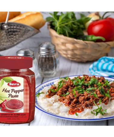 Sera Hot Pepper Paste 25.4 Oz (2 PACK) - No Sugar, No Preservatives | Adds Unique Spicy Flavor | Ideal for Spreading or Sandwiches - Buy Online on SooperMarket.com