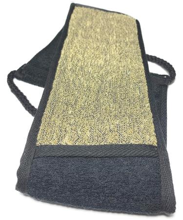 Long Exfoliating Linen Back Scrubber - Deep Clean & Invigorate Skin - Machine Washable - Double Sided - Men and Women - Buy Online on SooperMarket.com