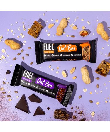 FUEL10K Peanut Butter Porridge Bars - 16x45g - High Protein Breakfast Bars - Buy Online on SooperMarket.com